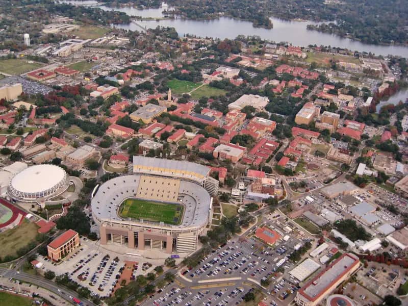 Louisiana State University campus — Aerial shot of Louisiana State University 's campus